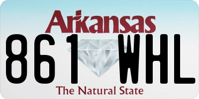 AR license plate 861WHL