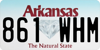 AR license plate 861WHM