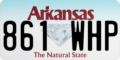 AR license plate 861WHP