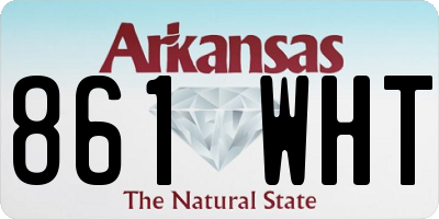 AR license plate 861WHT