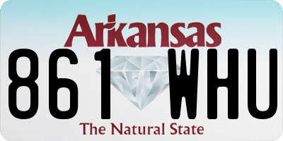 AR license plate 861WHU