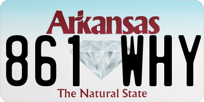 AR license plate 861WHY