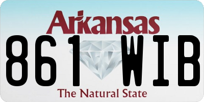 AR license plate 861WIB