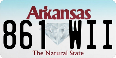 AR license plate 861WII