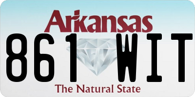 AR license plate 861WIT
