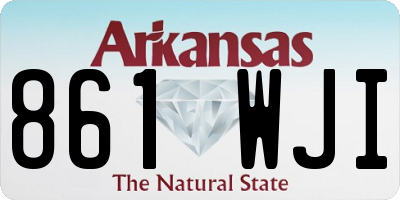 AR license plate 861WJI