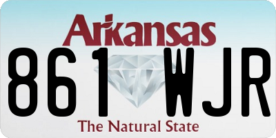 AR license plate 861WJR