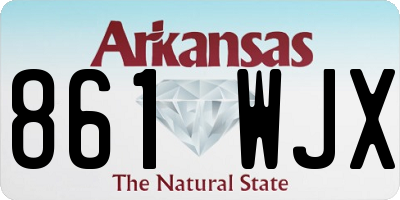AR license plate 861WJX