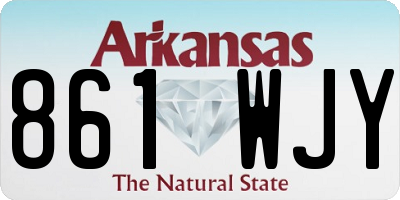 AR license plate 861WJY