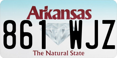 AR license plate 861WJZ