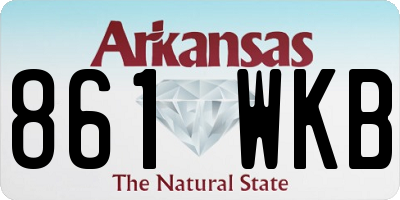 AR license plate 861WKB