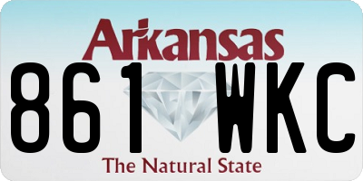 AR license plate 861WKC
