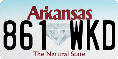 AR license plate 861WKD