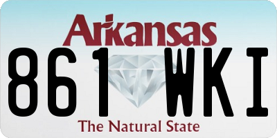 AR license plate 861WKI