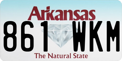 AR license plate 861WKM