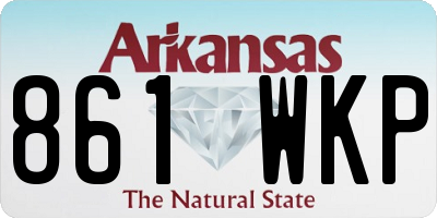 AR license plate 861WKP
