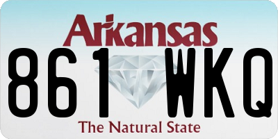 AR license plate 861WKQ