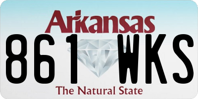 AR license plate 861WKS