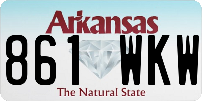 AR license plate 861WKW