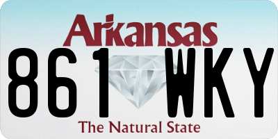 AR license plate 861WKY