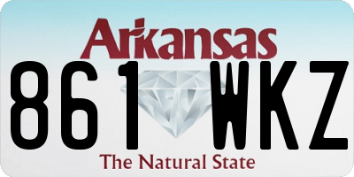 AR license plate 861WKZ