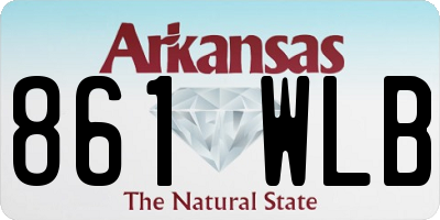 AR license plate 861WLB