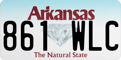 AR license plate 861WLC