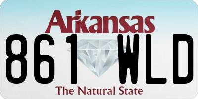 AR license plate 861WLD