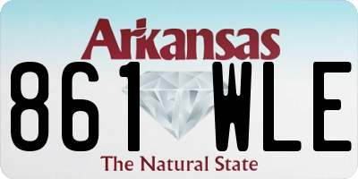 AR license plate 861WLE