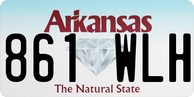 AR license plate 861WLH