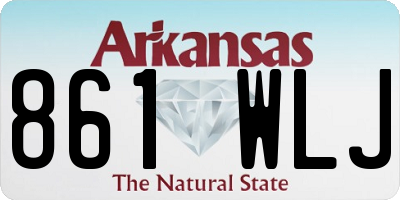 AR license plate 861WLJ