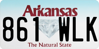 AR license plate 861WLK