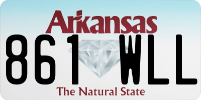 AR license plate 861WLL