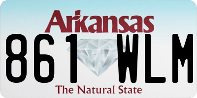 AR license plate 861WLM