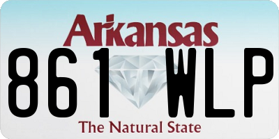 AR license plate 861WLP