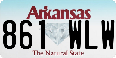 AR license plate 861WLW
