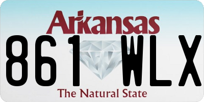 AR license plate 861WLX
