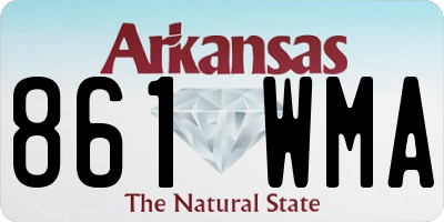 AR license plate 861WMA
