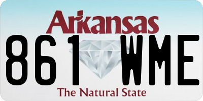 AR license plate 861WME