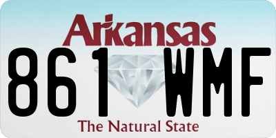 AR license plate 861WMF