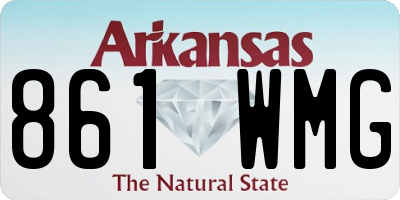 AR license plate 861WMG