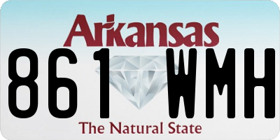 AR license plate 861WMH