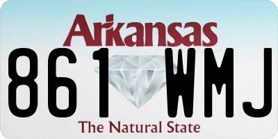 AR license plate 861WMJ