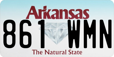 AR license plate 861WMN