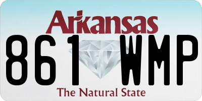 AR license plate 861WMP