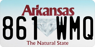 AR license plate 861WMQ