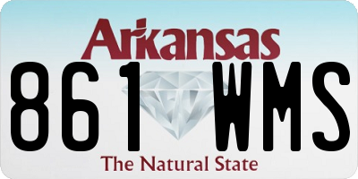AR license plate 861WMS