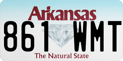AR license plate 861WMT