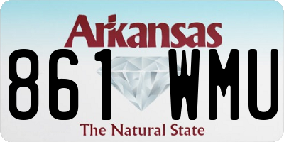 AR license plate 861WMU