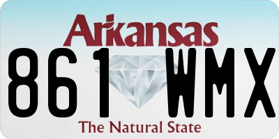 AR license plate 861WMX